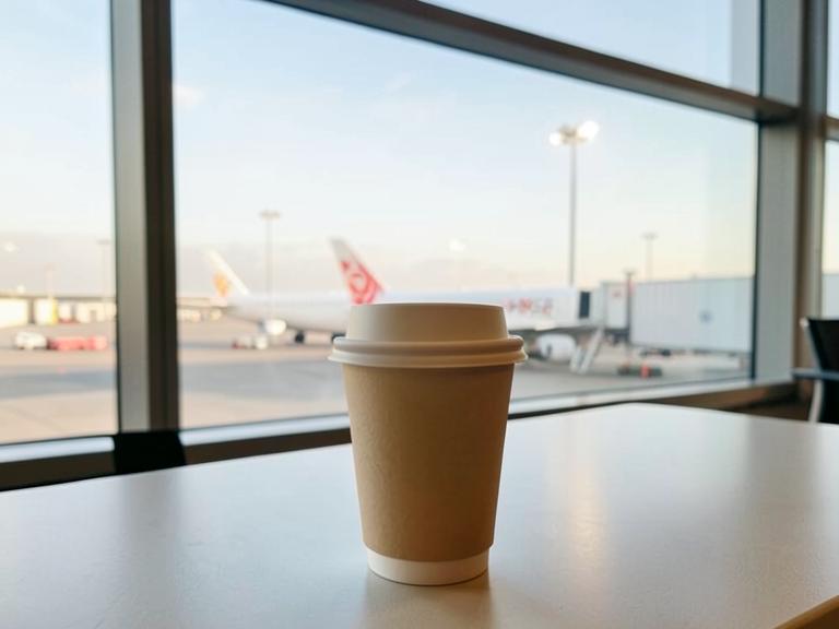 Ajudinha pro café no aeroporto