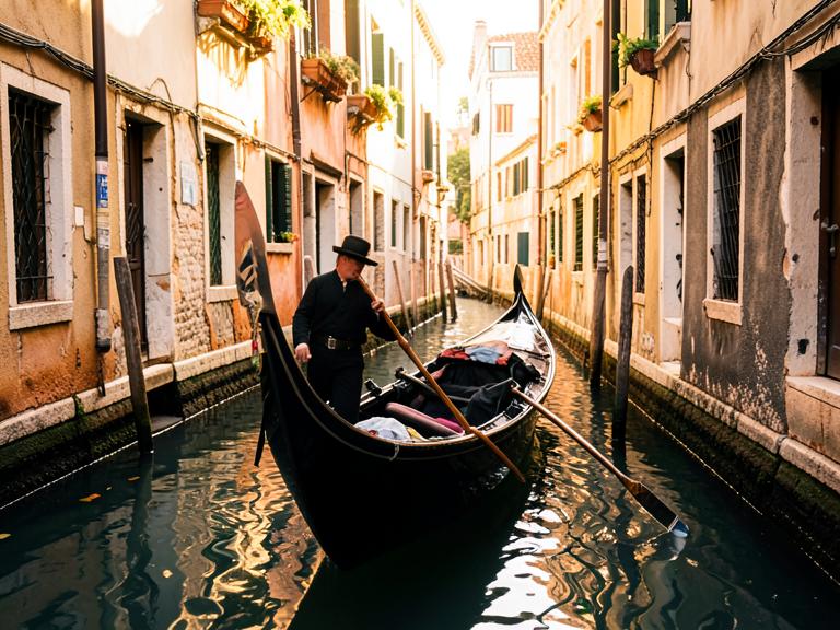 5 minutos de gôndola em Veneza
